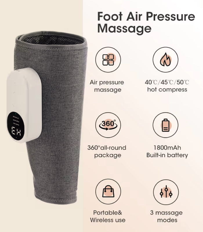 Electric Leg Massager for Pain Relief & Relaxation (One Leg)